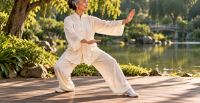 Tai chi parece lento, mas exige transferir o peso de uma perna para outra o tempo todo e por isso é usado para treinar equilíbrio em pessoas mais velhas