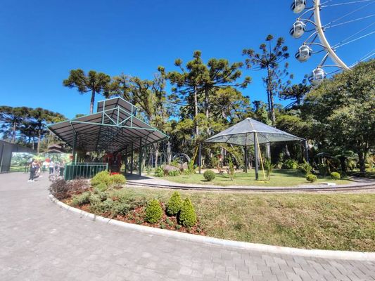 Área do passeio de trenzinho