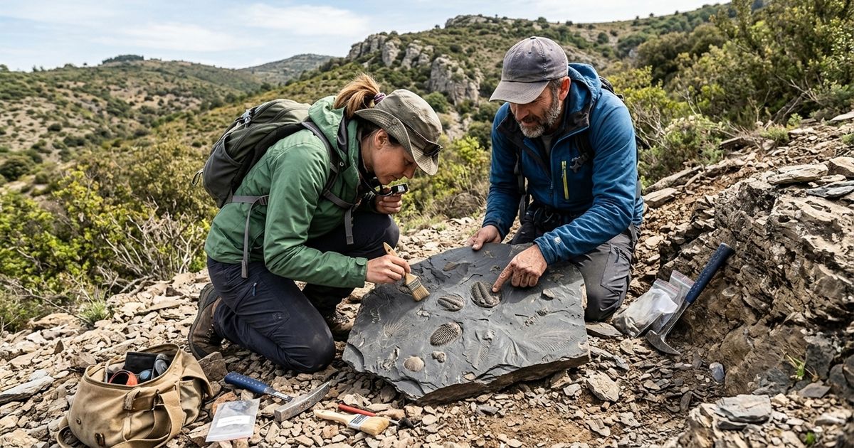 Dois caçadores de fósseis amadores encontraram quase 400 fósseis na França e revelaram como era a vida perto do Polo Sul há 470 milhões de anos
