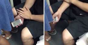 Homem é pego filmando por baixo de saia de mulher em metrô