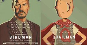 Artistas recriam posters de filmes famosos com personagens icônicos
