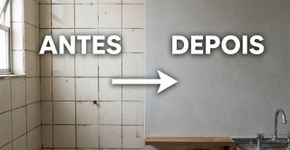 Novo estilo nos banheiros: cobrir os azulejos antigos com microcimento fica incrível e ainda economiza bastante tempo