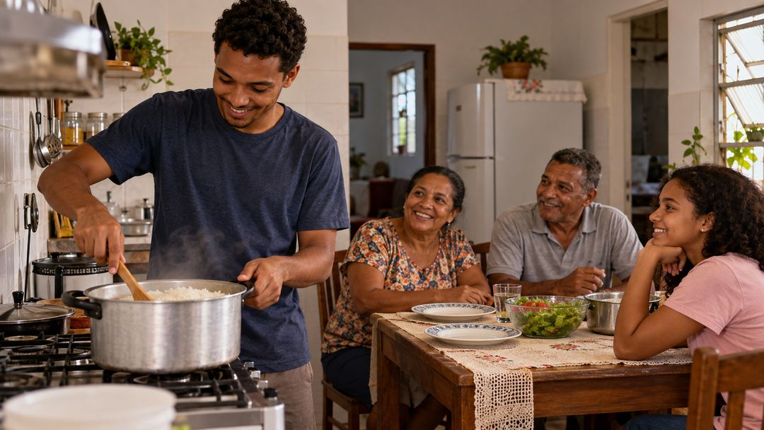 A conversa sobre dinheiro ajudou a estabelecer novos acordos domésticos.