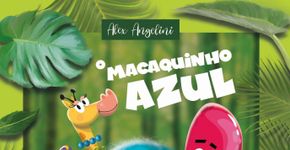 Livro ‘O Macaquinho Azul’ lançado por Alex Angelini tem audiodescrição para deficientes visuais