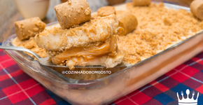 Na travessa: paleta mexicana de paçoca com doce de leite