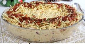 Salpicão de Natal com crocante de bacon