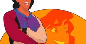 Personagens da Disney retratados como universitários