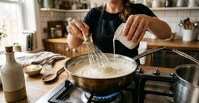 Os cozinheiros concordam: “Para que o molho branco fique mais cremoso, não adicione mais manteiga, mas sim 50 ml de leite.”