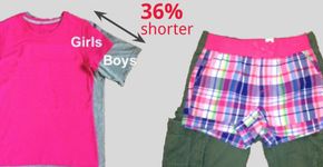 Ela criou uma alternativa para as roupas muito curtas de meninas