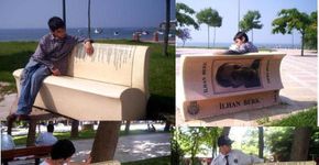 Em Istambul, os livros são os bancos das praças