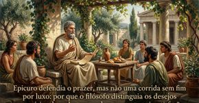 Epicuro defendia o prazer, mas não uma corrida sem fim por luxo: por que o filósofo distinguia os desejos necessários daqueles que podem aumentar a insatisfação