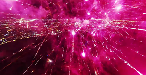 Vídeo mostra fogos de artifício vistos do alto (e bem de perto)