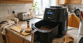 Por que a air fryer começa a fazer mais barulho depois de algum tempo de uso?