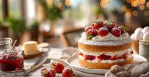 Bolo de morango com massa fofinha e recheio cremoso sai perfeito com essa receita