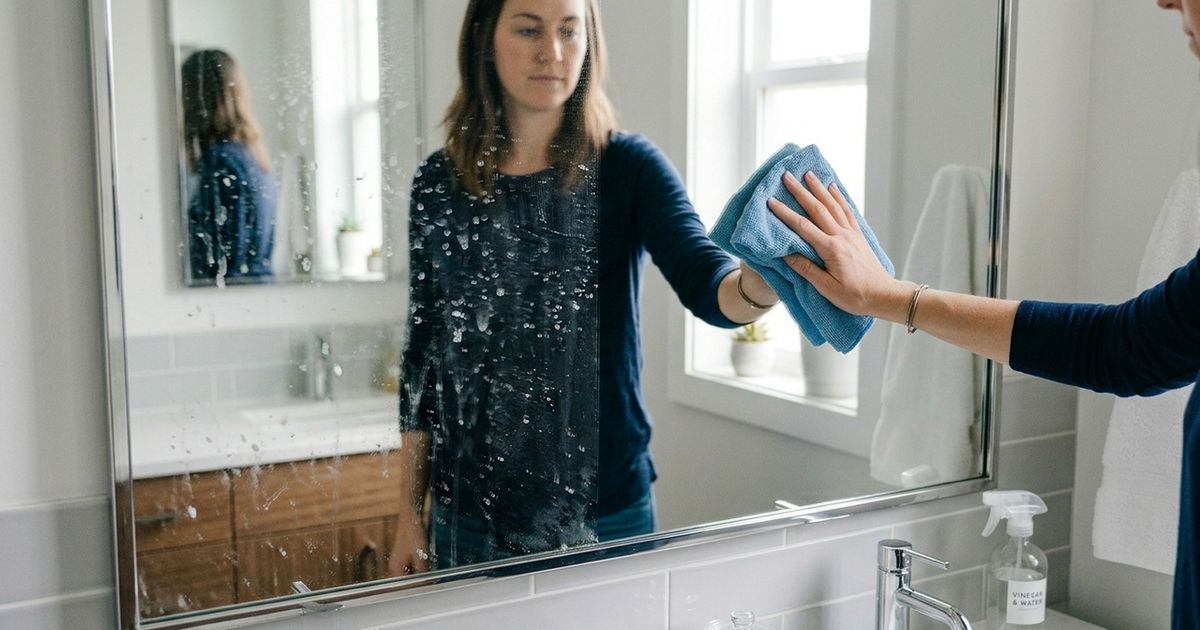 Como limpar espelhos com vinagre sem deixar manchas para um brilho cristalino