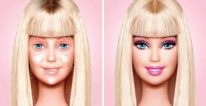 Experiência de maquiagem com a Barbie
