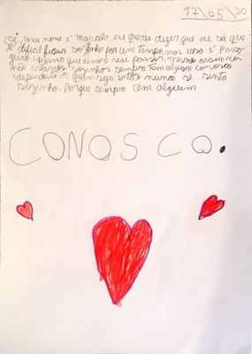 Mensagens produzidas pelos alunos