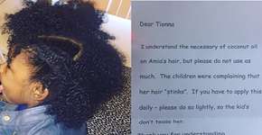 Mãe recebe bilhete de professora sobre cheiro do cabelo da filha