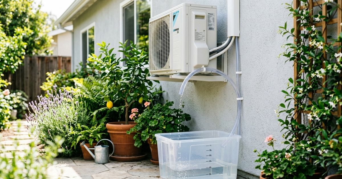 Especialistas em climatização recomendam guardar a água do ar-condicionado: “É água destilada que serve para o jardim ou a casa.”