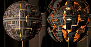 Fã de Star Wars transforma lustre em Estrela da Morte