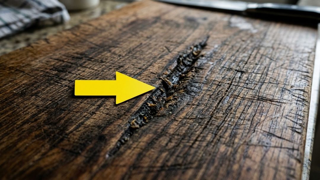 O uso de tábuas gastas na cozinha compromete a segurança alimentar e favorece a contaminação cruzada.