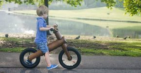 Bike de bambu sem pedal: o brinquedo ideal para as crianças