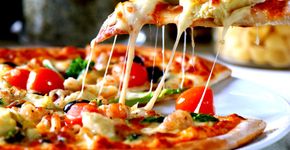 Não é pizza, mas é de pizza