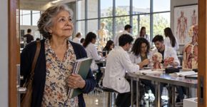 Professora aposentada de 73 anos realiza sonho de infância, entra em Medicina depois de duas graduações e pretende concluir curso aos 80