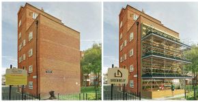 Arquiteto projeta horta orgânica vertical em paredes cegas