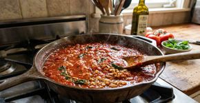 Os chefs concordam: “Para que o molho de tomate não fique ácido, não use açúcar, mas sim 3 dentes de alho e 150 ml de azeite de oliva.”