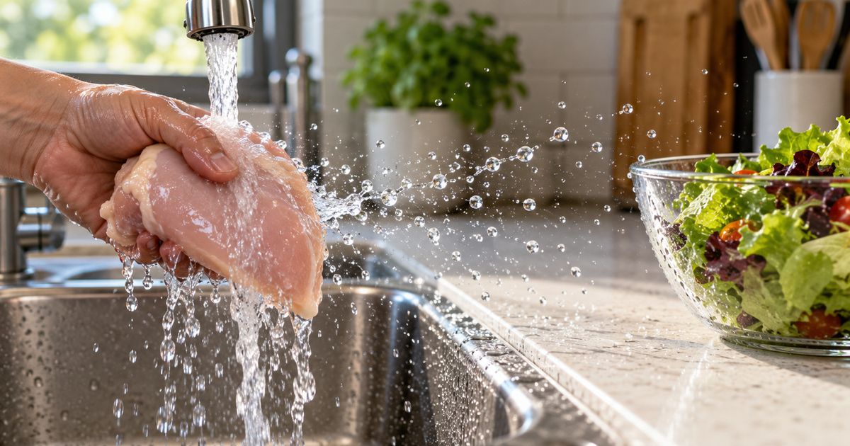 O hábito de lavar frango cru antes de cozinhar não deixa a carne mais ...