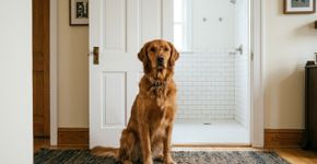 Os veterinários concordam: os cães não seguem você até o banheiro por mera curiosidade, mas sim porque buscam se sentir seguros
