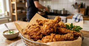 Os melhores chefs concordam: para deixar o frango crocante, não é o óleo que importa, o segredo está no amido