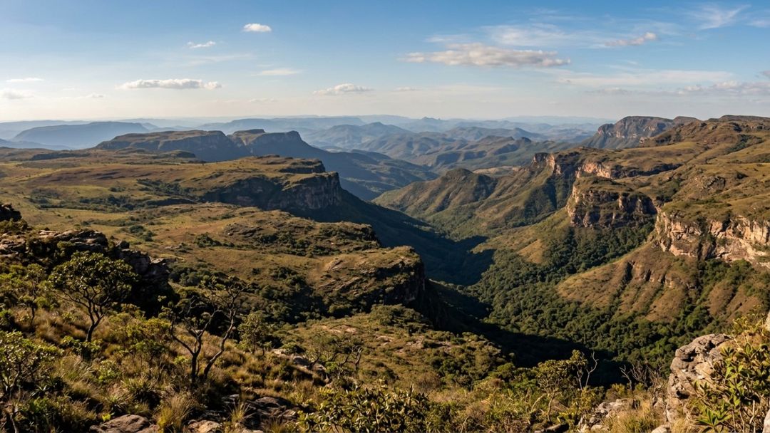 Os chapadões da região atuam como esponjas naturais que absorvem as chuvas e abastecem importantes bacias hidrográficas do país.