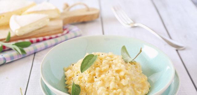 Risoto de alho-poró delicioso