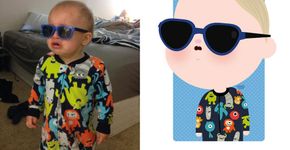 Artista transforma fotos de crianças em divertidos desenhos