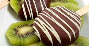 Refrescante e saboroso: receita de pirulito de kiwi com Chocolate