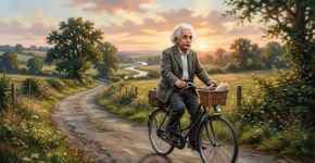 Albert Einstein, físico: “A vida é como andar de bicicleta: se você deseja manter o equilíbrio, precisa continuar pedalando”