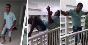 Homem testa rede de proteção e vídeo viraliza nas redes sociais