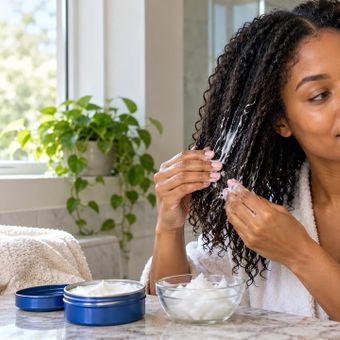 Featured mobile: Vários cabeleireiros concordam: “O creme Nivea de lata azul é maravilhoso para o cabelo quando usado com óleo de coco, mas apenas antes da lavagem.”
