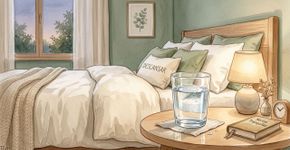 Os benefícios ancestrais de deixar um copo d’água ao lado da cama todas as noites, segundo o Feng Shui