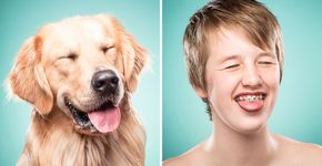 Donos imitam as expressões faciais de seus cães