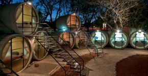 No México, quartos de hotel são construídos em tubos de concreto
