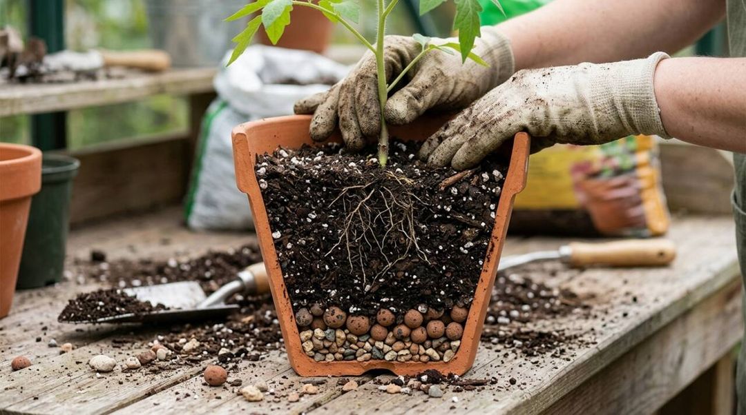 O vaso grande demais pode prejudicar a planta: mais terra também retém mais água nas raízes