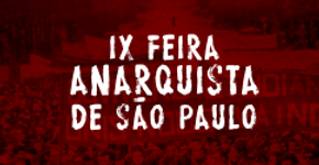 3ª FEIRA ANARQUISTA DE SÃO PAULO