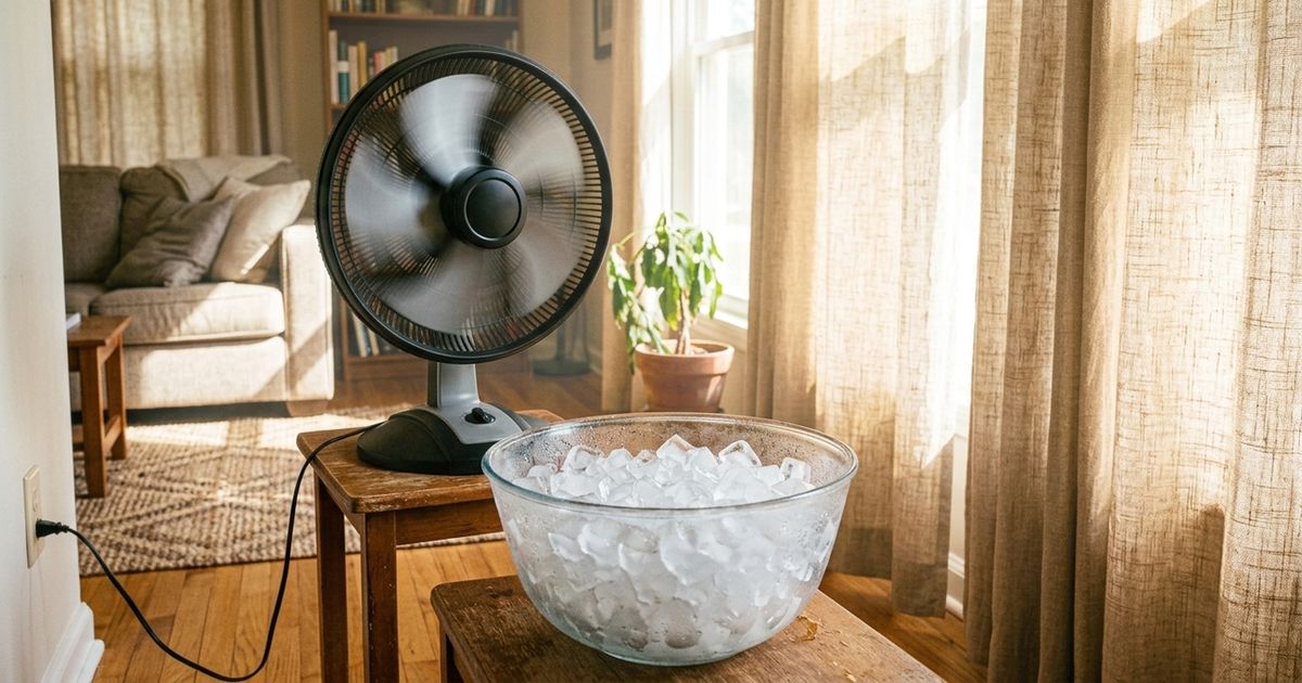O truque simples que faz o ventilador funcionar como um ar-condicionado – Fácil e econômico