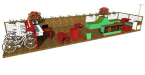 Copacabana ganha 1º parklet projetado para atletas no Rio