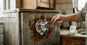 Pare de esconder a ferrugem: O segredo da pasta de bicarbonato que manteve minha geladeira como nova