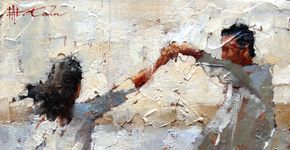 Belas pinturas figurativas de Andre Kohn