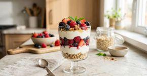 Como preparar uma sobremesa proteica com iogurte grego e frutas vermelhas para emagrecer com saúde e manter a energia ao longo do dia